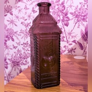 Vintage Amethyst Purple Glass Bottle Berring’s Bitters
